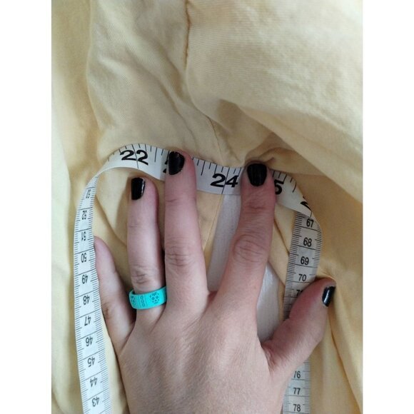 Vintage Sgt. Leisure Maui flip flop yellow draw string cotton pull over - Picture 6 of 7